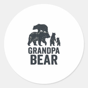 Adesivo Camisa do Urso da Família com Gravação Vintage do 