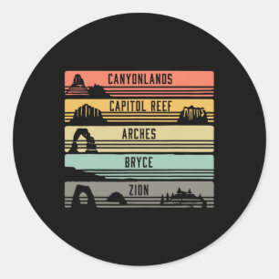 Adesivo Camisa dos 5 Grandes Parques Nacionais de Utah Cam