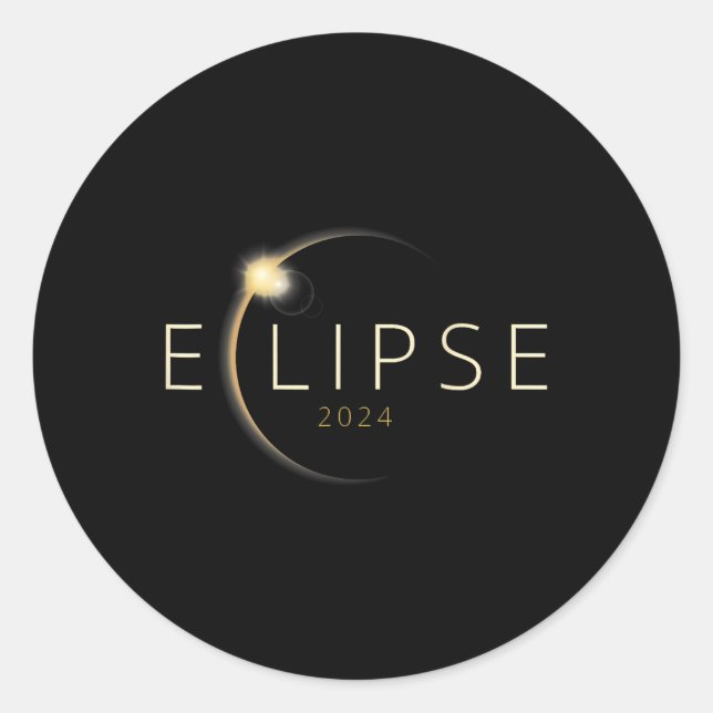 Adesivo Camisa Eclipse Solar 2024 Eclipse Solar Total 4 08 (Frente)
