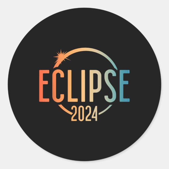 Adesivo Camisa Eclipse Solar 2024 Eclipse Solar Total 4.08 (Frente)