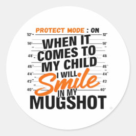Adesivo Camisa engraçada da mamãe com modo de proteção - C