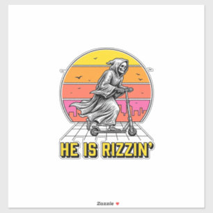 Adesivo Camisa engraçada da scooter da morte pôr do sol vi