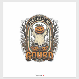 Adesivo Camisa engraçada de abóbora Gravura vintage Hallow