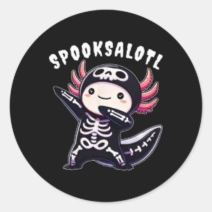 Adesivo Camisa Engraçada De Halloween Axolotl Para Meninos