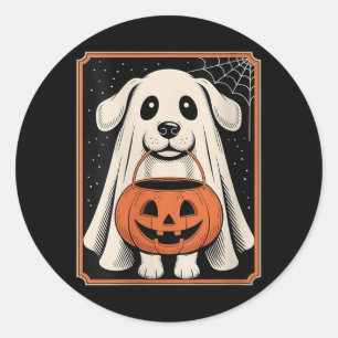 Adesivo Camisa engraçada de mulher fantasma cachorro Hallo