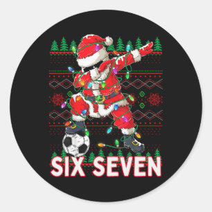 Adesivo Camisa engraçada de Natal Bruh Futebol Papai Noel