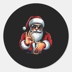 Adesivo Camisa engraçada de Natal do Papai Noel para homen