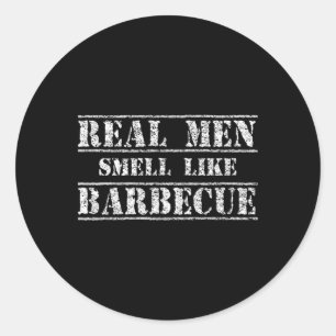 Adesivo Camisa engraçada de presente de churrasco Real Men