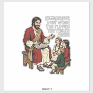 Adesivo Camisa engraçada de professor religioso vintage co