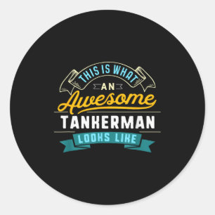 Adesivo Camisa engraçada de tankerman trabalho incrível oc