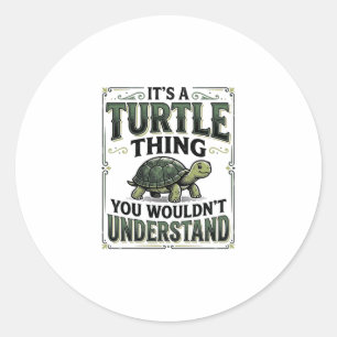 Adesivo Camisa engraçada de tartaruga amante da coisa de t