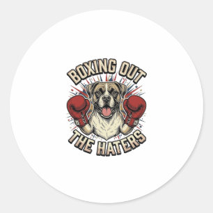 Adesivo Camisa engraçada do cão boxer boxeando os odiadore