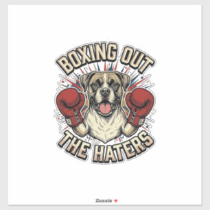 Adesivo Camisa engraçada do cão de boxe Boxer Dog Boxing O
