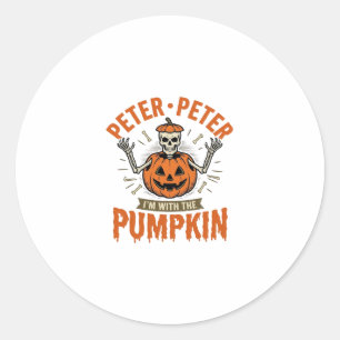Adesivo Camisa engraçada do esqueleto de Halloween Peter P