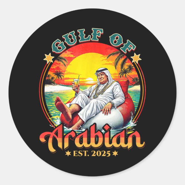 Adesivo Camisa Engraçada Do Golfo De Árabe Est 2025 Funny  (Frente)