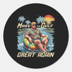 Adesivo Camisa engraçada do Trump Faça o Golfo Grande Trum