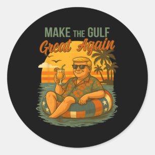 Adesivo Camisa engraçada do Trump Faça o Golfo Grande Trum