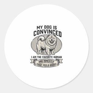 Adesivo Camisa engraçada para amantes de cães com Chow C g