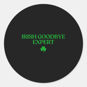 Adesivo camisa especialista em despedida irlandesa engraça