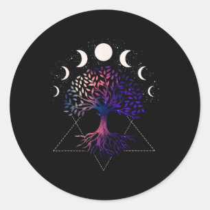 Adesivo Camisa Espiritual Árvore Da Vida Fases Da Lua Para