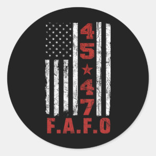 Adesivo Camisa Fafo Trump Presidente 47 Trump Fafo Ame Div