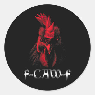 Adesivo Camisa Fcawf Mulheres Frango Galo F-caw-f