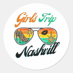 Adesivo Camisa Girls Trip Nashville 2024 Para Fim de Seman