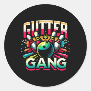 Adesivo Camisa Gutter Gang Camisas engraçadas de boliche G