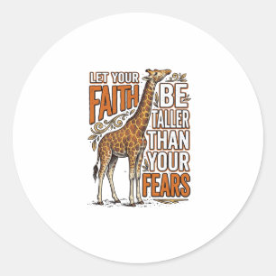 Adesivo Camisa Inspiradora Vintage Giraffe Fé_Design_1