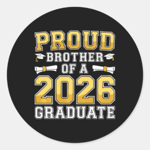 Adesivo Camisa Irmão Orgulhoso De Um Graduado Em 2026 Cl 2