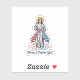 Adesivo Camisa Jesus Eu Confio em Você Vintage Desenho Gra