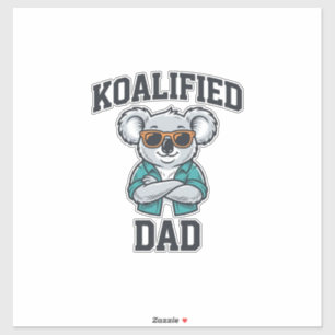 Adesivo Camisa Koalificado Pai Design de Koala Fofo_1