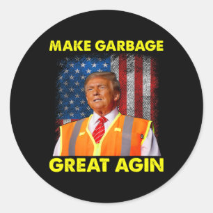 Adesivo Camisa Laranja do Trump Faça o Lixo Ficar Ótimo de