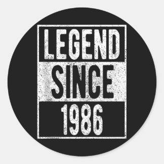 Adesivo Camisa Lenda Desde 1986 36 Anos Presentes 36º