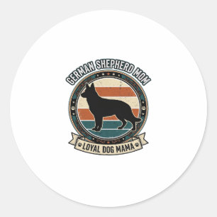 Adesivo Camisa Mãe Pastor Alemão Amante de Cachorro Vintag