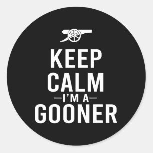 Adesivo Camisa Mantenha a Calma Eu Sou Um Gooner