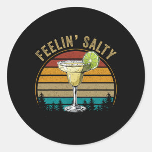 Adesivo Camisa Margarita das Mulheres Sentindo Salty Cinco