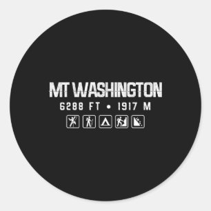 Adesivo Camisa Montanha Mt. Washington New Hampshire