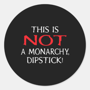 Adesivo Camisa Não a Monarquia - Anti-trump
