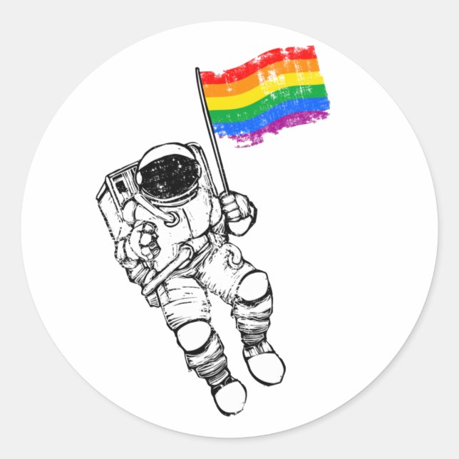 Adesivo Camisa-orgulho gay Astronauta (Frente)