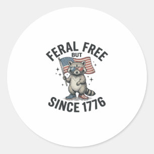 Adesivo Camisa Patriótica de Guaxinim Feral Mas Livre Desd