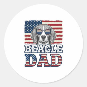 Adesivo Camisa Patriótica do Papai Beagle Vintage Design_1