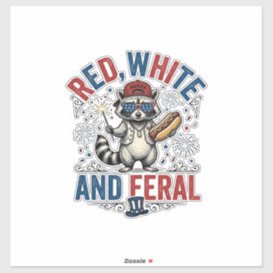 Adesivo Camisa Patriótica Vermelha Branca e Feral de Guaxi
