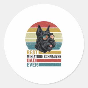Adesivo Camisa Patriótica Vintage do Pai do Schnauzer Mini
