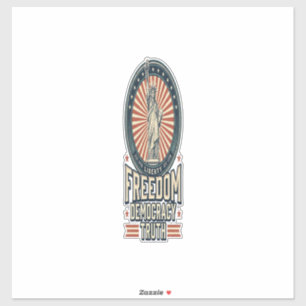 Adesivo Camisa Patriótica Vintage Verdade Democracia Liber
