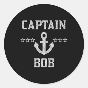 Adesivo Camisa Personalizada do Capitão Bob Prata Nome