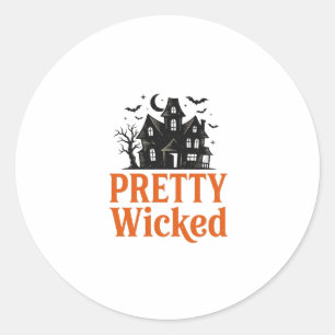 Adesivo Camisa Pretty Wicked Vintage Halloween Casa Assomb