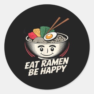Adesivo Camisa Ramen Kawaii Estilo Divertido Gráfico Anime