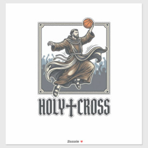Adesivo Camisa Religiosa de Basquete Vintage da Santa Cruz