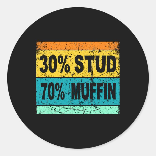 Adesivo Camisa Retro 30 Stud 70 Muffin Stud Muffin Va (Frente)